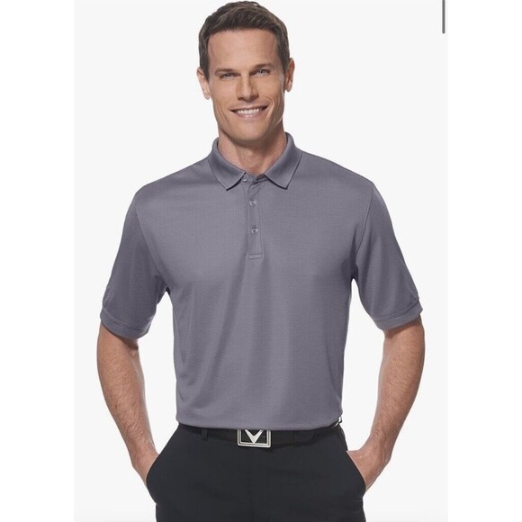 Callaway Opti-Dri Golf Black Performance Golf Polo Size Large - Picture 1 of 8